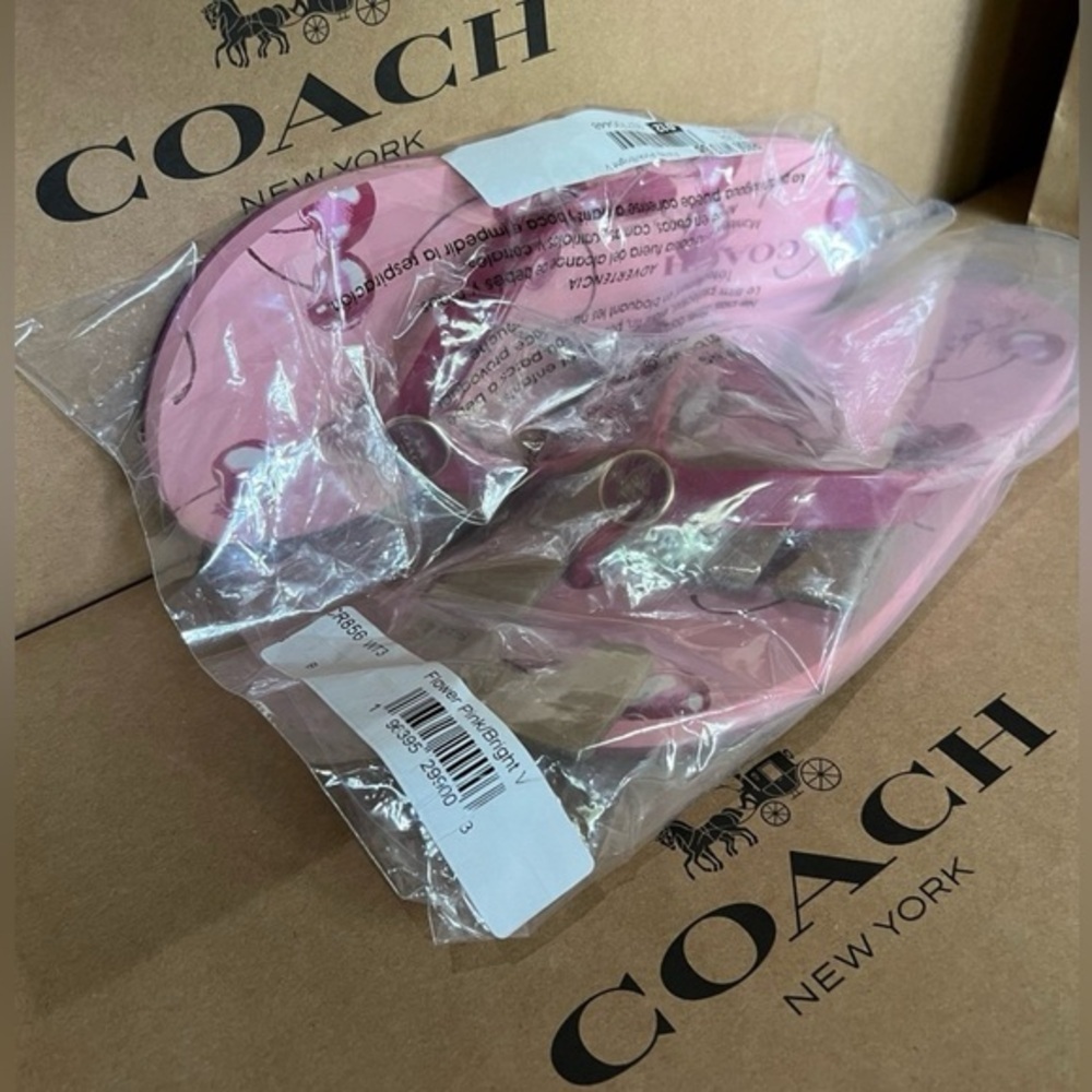 NWT COACH Zayn Flip Flop w Cherry Print SIZE 6 Limited Edition AUTHENTIC